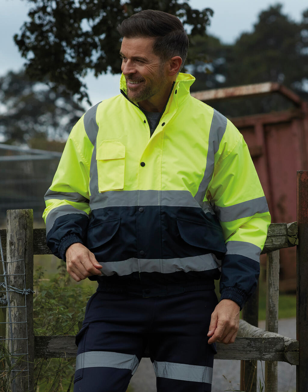 Fluo kahevärviline bomberjakk 48277