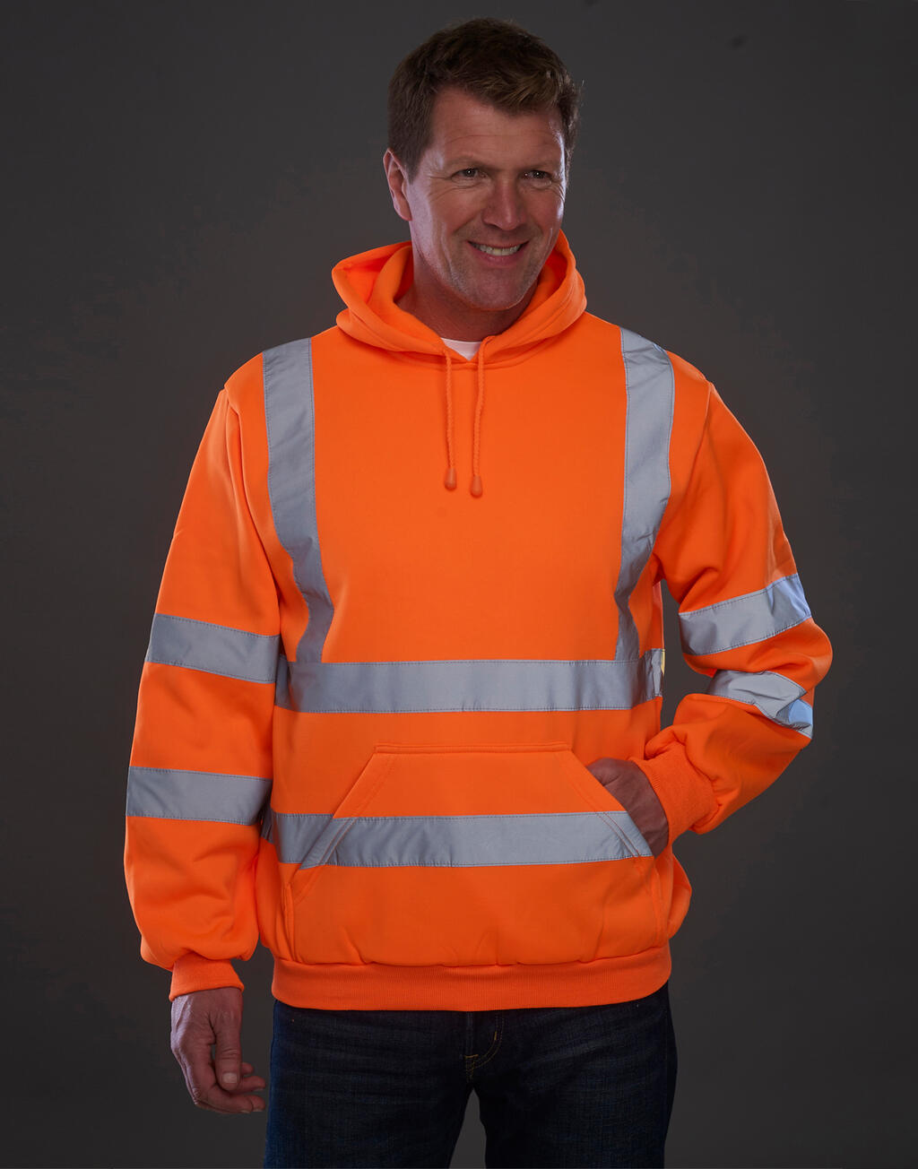 Fluo helkurdetailidega kapuutsiga pusa 25577