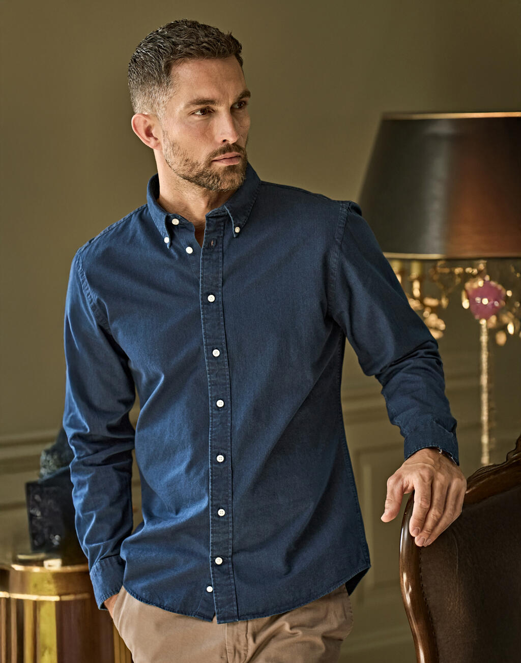 Casual twill-särk 70554