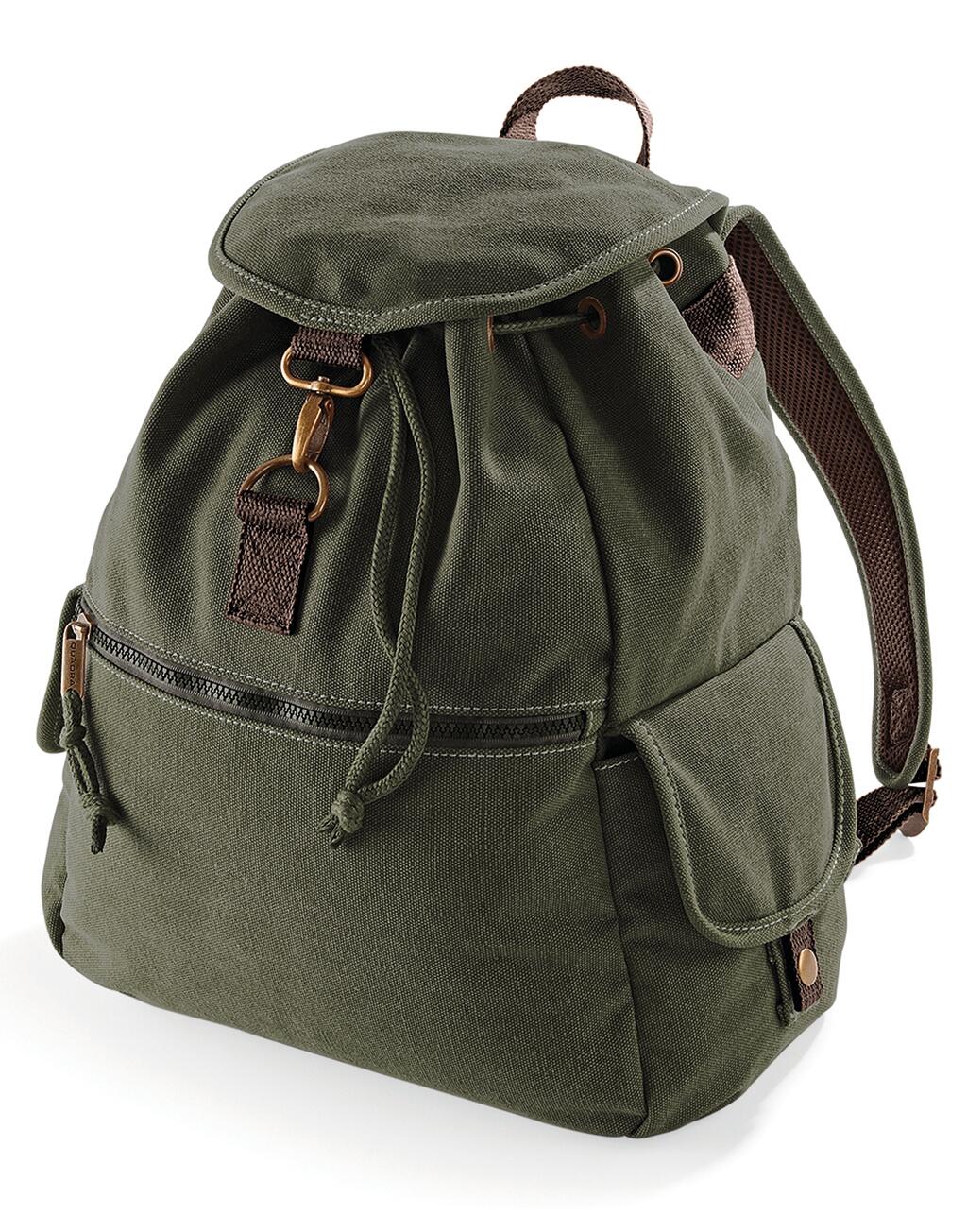 Vintage-stiilis lõuendist seljakott 66230